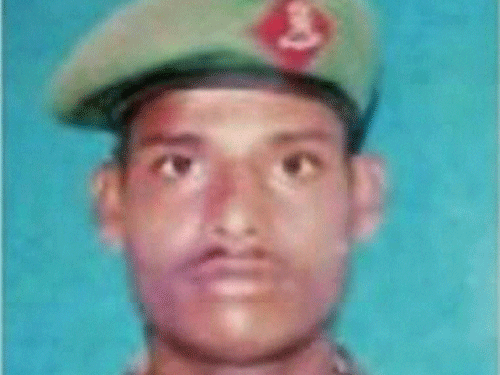 File Photo- Lance Naik Hanumanthappa Koppad of Army who was pulled out alive by rescue teams in Siachen on Monday night. Hanumanthappa, was among the group of ten soldiers who were missing and presumed dead in a deadly avalanche six days ago. PTI Photo
