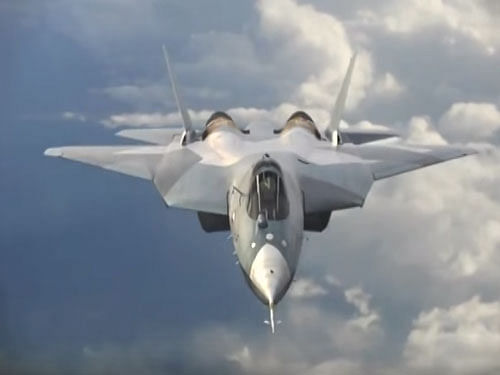 Russia has made a new offer on the delivery of Sukhoi T-50 (PAK FA) fighter jets to India under the joint FGFA initiative. Screen grab.