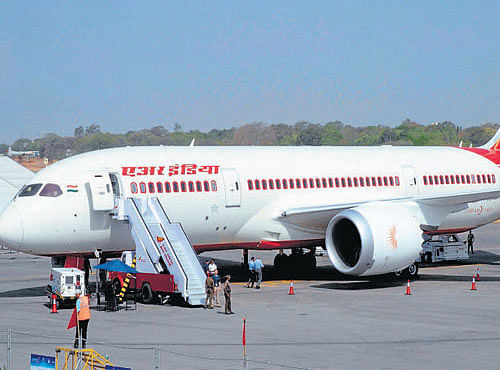 A file photo of a Boeing 787 aircraft, operated by Air India, parked on the apron of an Indian airport.