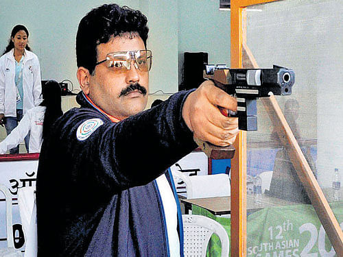 Samresh Jung won the centre fire pistol gold. PTI