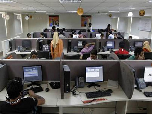 According to Monster Salary Index (MSI), the IT sector is the highest paying sector in India, but only 57.4 per cent are satisfied with their salary. Reuters file photo