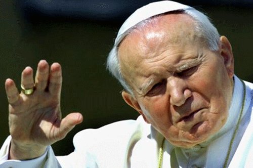 Pope John Paul II . reuters file photo