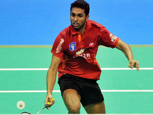 H S Prannoy won the deciding singles after India and Malaysia were locked 2-2 in the five-match quarterfinals tie at the Gachibowli indoor stadium here.. DH file photo
