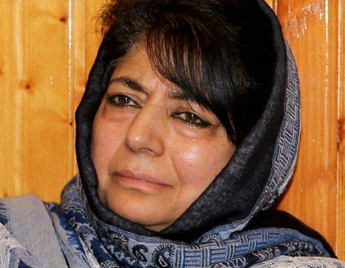 That only time can tell, was the cryptic response of the PDP president to reporters when they asked her if there was any forward movement in talks with the BJP for government formation in the state. PTI file photo