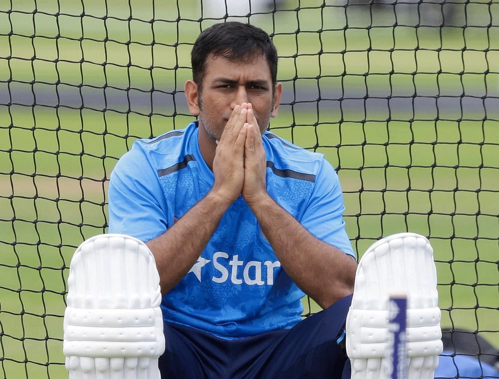 The 34-year-old Dhoni suffered the condition during the team's training session. AP file photo