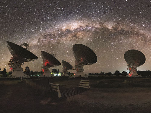 In April last year, a fast radio burst (FRB) was detected by the Commonwealth Scientific and Industrial Research Organisation (CSIRO)'s Parkes radio telescope in Australia. Photo credit: twitter