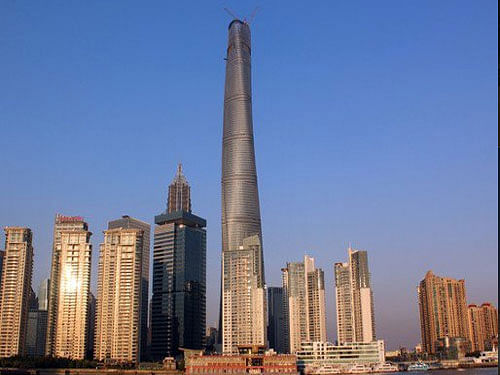 The Shanghai Tower in China. Courtesy: Twitter