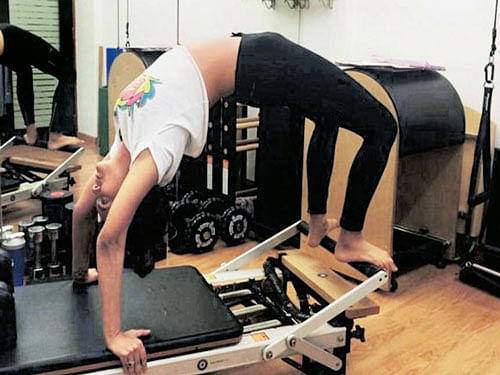 Working out is part of Esha's routine.