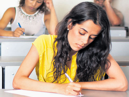 With Board exams on the threshold,  students are burning the midnight oil.