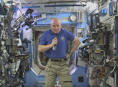 NASA astronaut Scott Kelly. Screen grab