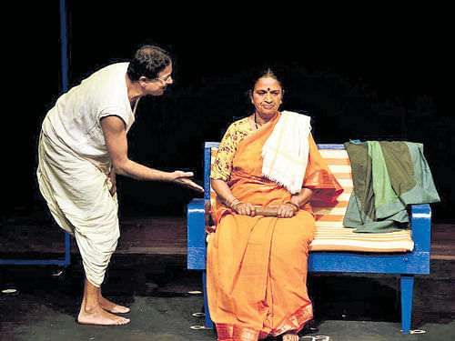 A scene from 'Sahebara Sarkeetu'. DHNS