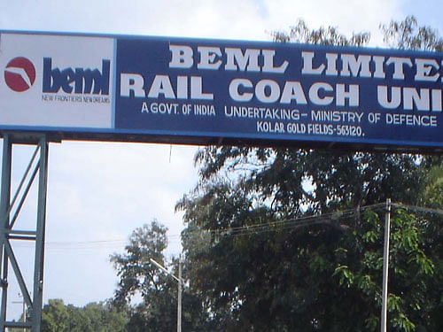 A contract agreement was signed between Kolkata Metro Rail Corporation (KMRCL)and BEML at Kolkata yesterday, BEML said. dh file photo