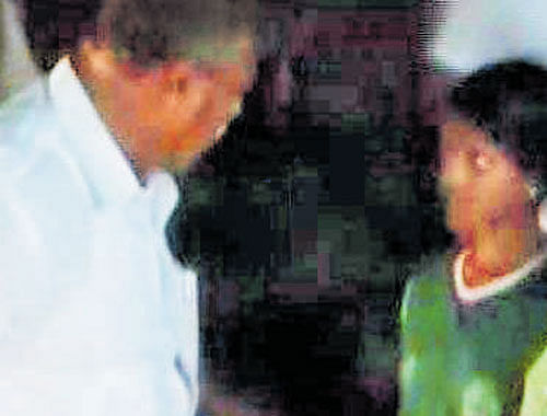 A video grab shows Sundararaj talking to a hockey player at a hostel.