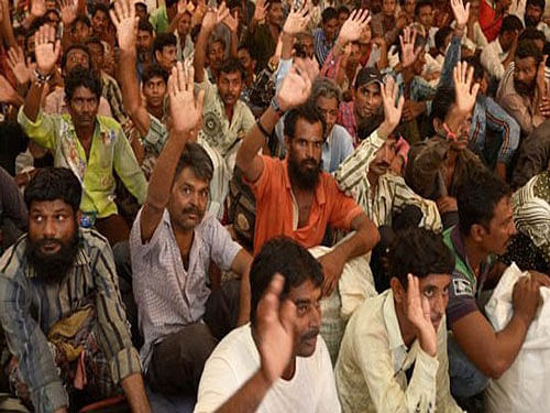 After the release of the 87 prisoners, another 457 Indians remain in jail in Karachi and most of them are fishermen arrested for territorial violation. Image  courtesy Twitter.