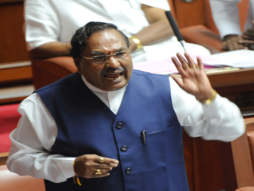 Leader of the Opposition in the Legislative Council K&#8200;S&#8200;Eshwarappa. DH file photo