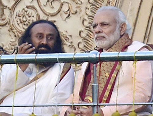 The prime minister, who shared the dais with Sri Sri Ravi Shankar and other dignitaries and watched the performances by artistes staying at the venue for about three hours, described the cultural extravaganza as Kumbh Mela of art. PTI file photo