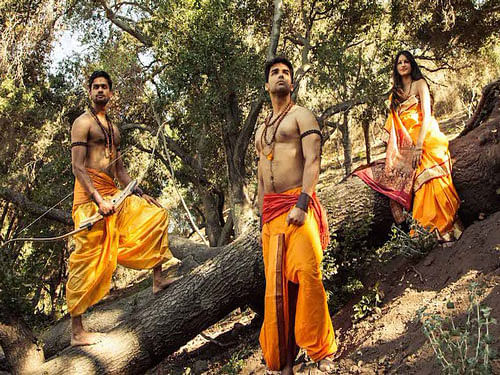 Directors Vineet Sinha and Sean Graham with Creative Director Ronnie Allman from the US want to recreate 'Ramayana' as they feel Indian mythological stories need to be told to the world. Image courtesy. Twitter.