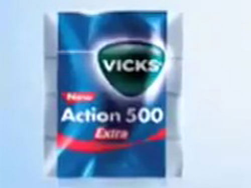 Vicks Action 500 Extra. Screen grab.