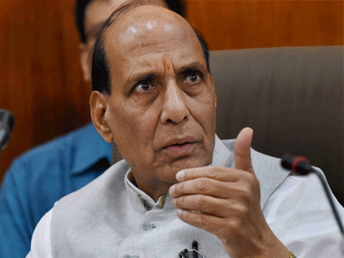Home Minister Rajnath Singh said the multi-pronged strategy being implemented by the Centre is helping in addressing the problem and maximum possible assistance is being provided to the affected states. PTI File Photo.