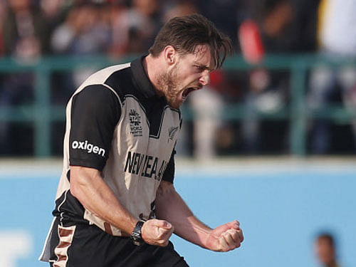 Left-arm pacer Mitchell McClenaghan. Reuters Photo.