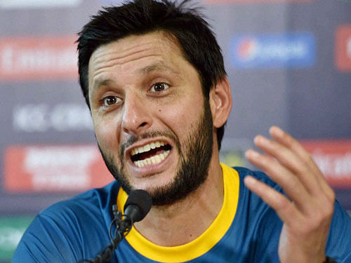 Former players and experts also lashed out at Shahid Afridi for his decision to drop spinner Emad Wasim and coming in to bat at one down. PTI file photo