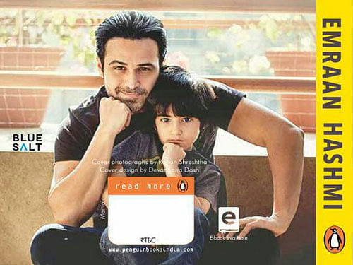 Emraan Hashmi and his son Ayaan's picture on the cover of the book-The Kiss of Life