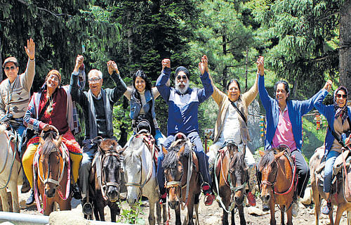 (From left) Shyamal B, Padma Sangali, Banvant Joshi, Sangita Bhattacharyya, Kamaldeep Singh, Chhabi Chakroborty, Sagari Devayya and  Kasturi Nandagopal.