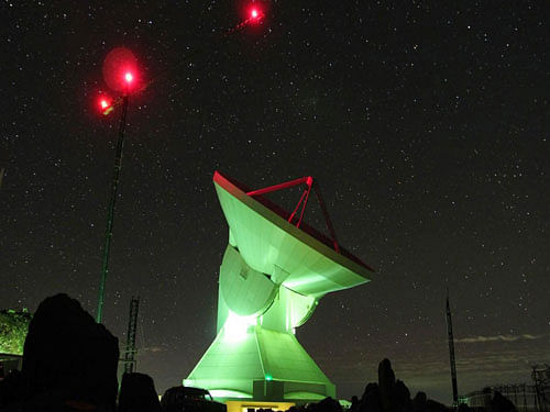 Researchers used the 50-metre diameter Large Millimetre Telescope (LMT), the largest, most sensitive single-aperture instrument in the world for studying star formation. Image courtesy Twitter.