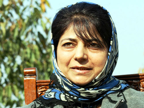 Mehbooba is PDP's nominee for the Chief Minister's post, said senior party leader Muzaffar Baig after the meeting. Mehbooba thanked the party legislators for showing faith in her leadership and electing her as the legislature party leader. File Photo.