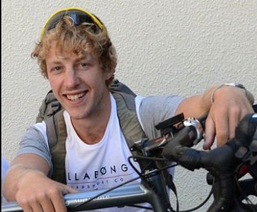 The cyclist, who hails from New Zealand and holds a Bachelors degree in Law and Economics from University of Waikato, pedalled about 250 km a day and made the distance in 24 days. Photo courtesy: Twitter