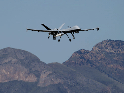 UAS provides multi-functional capability especially that of 'see and hear' to provide information advantage to the fighters and net security providers. AP File Photo.
