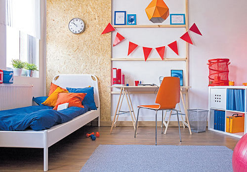 RIGHT HUES: Use colours creatively to create a hip space for your teen.