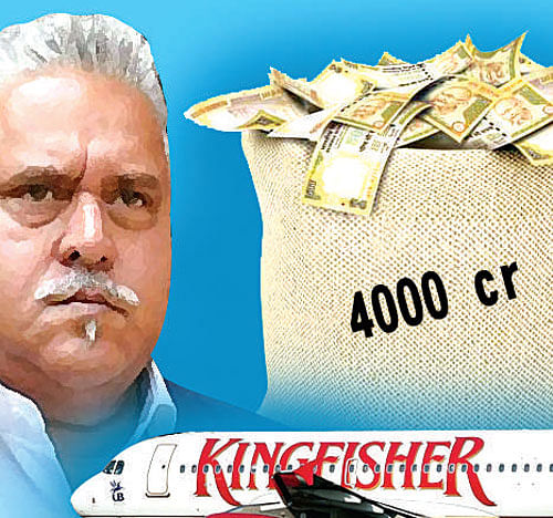 The latest news on the debt dilemma of Kingfisher Airlines is that Vijay Mallya has informed the Supreme Court that he is willing to pay Rs 4,000 crore by September 2016 as partial settlement of his dues to banks. DH illustration