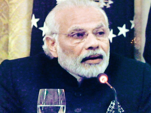 Prime Minister Narendra Modi. Courtesy: Vikas Swarup &#8207;@MEAIndia