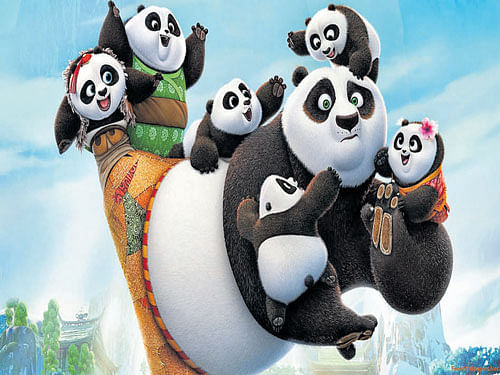 A scene from 'Kung Fu Panda 3'