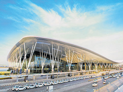 The imposing Kempegowda International Airport, Bengaluru.