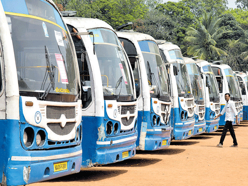 The loan to be raised is expected to be around Rs 390 crore. While the principal amount will be repaid by BMTC, the interest on the loan will be borne by the state government. dh file photo