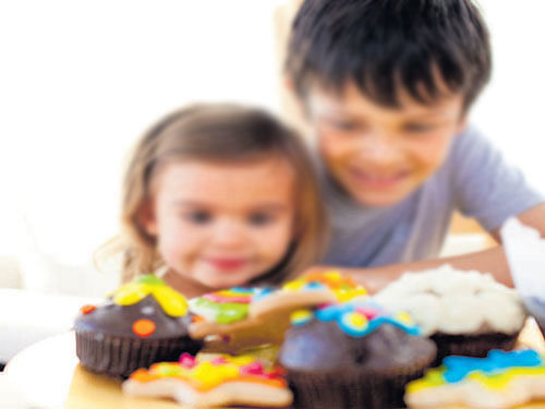 Children between one and three years old who ate more desserts and who became upset when the food was removed experienced gradual increases in body fat by the time they were 33 months old. Those who picked the salty foods did not. File photo. For represention purpose