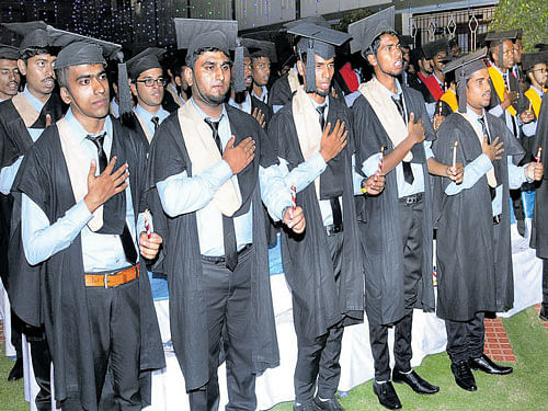 proud moment The outgoing batch of St Claret College.