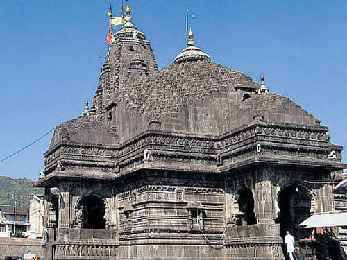 The Trimbakeshwar Temple.