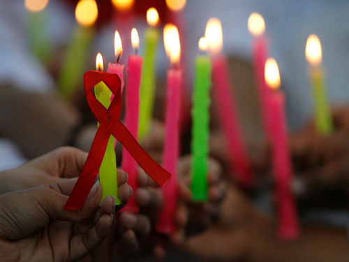 The new study has applied a highly accurate biomarker to measure just how much HIV infection ages people at the biological level - an average of almost 5 years. Reuters file image