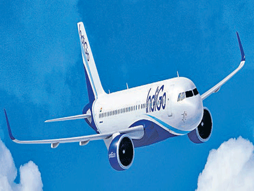IndiGo continued to be the market leader cornering 37% of the business in the first three months of this year. In March, the airline cornered 38.4%. File Photo.