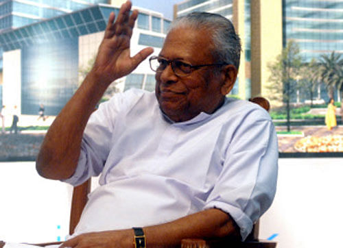 Nonagenarian Marxist leader V S Achutanandan. DH file photo