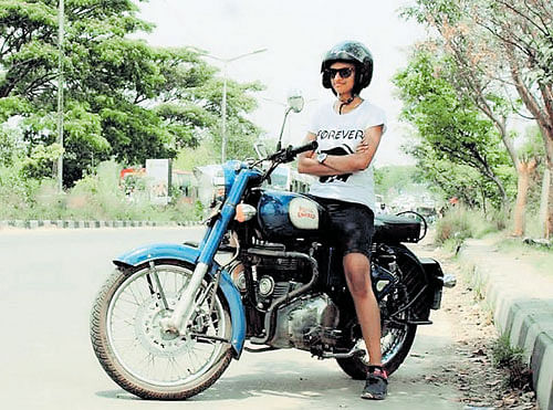 adventurous Youngsters like Lisha are taking to biking in a big way.