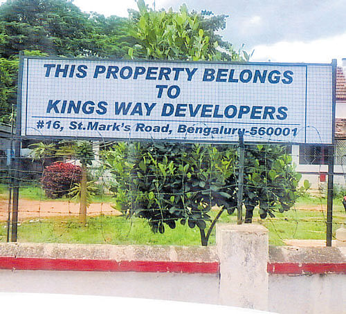 The property with a board displaying the ownership of Rana George's company.