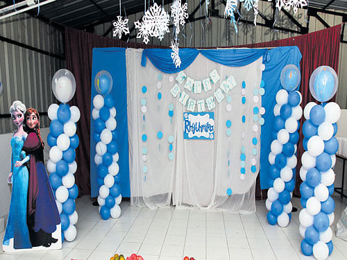 Innovative: A party themed around Disney's 'Frozen'.