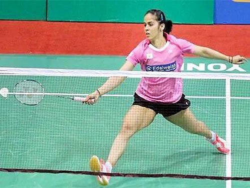 Saina, who had lost the last two meetings with Wang, tried to be patient during the energy-sapping rallies but many times she failed to control the shuttle and lost point by hitting wide and long. Image courtesy Twitter.