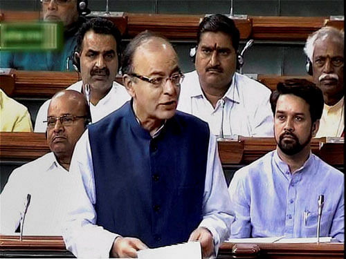Responding to questions on tax evasion and black money, Finance Minister Arun Jaitley said in the Panama Papers leak case, notices have been issued to all those whose names have appeared. PTI File Photo.