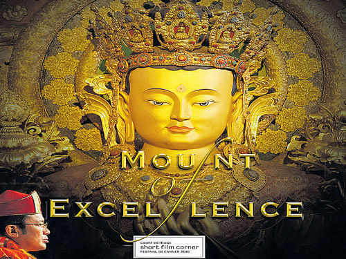 Spiritual tryst The poster of the film 'Mount of Excellence'; (below) produer Dipankar Khanna.