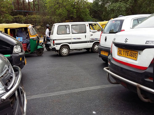 According to transport department, about 60,000 taxis are registered in the national capital and of them 27,000 are running on diesel. Photo courtesy: Twitter
